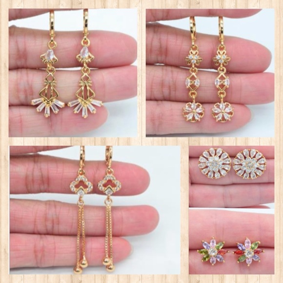 9k Gold Jewelry with Cubic Zirconia Stones - Picture 3 of 3